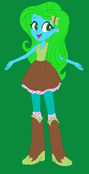 Size: 298x582 | Tagged: safe, artist:hugo150pro, color edit, edit, oc, equestria girls, g4, boots, clothes, clothes swap, colored, high heel boots, low effort, low quality, shirt, shoes, skirt, socks, solo