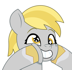 Size: 1050x1022 | Tagged: safe, artist:prixy05, derpy hooves, pegasus, pony, g4, g5, my little pony: tell your tale, cheek squish, female, g4 to g5, generation leap, mare, simple background, smiling, solo, squishy cheeks, transparent background, vector, wingding eyes