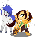 Size: 1204x1280 | Tagged: safe, artist:isaac_pony, oc, oc:isaac pony, earth pony, pegasus, pony, g4, g5, armor, dojo, female, june (sf3), male, ponified, shadow fight 3, show accurate, simple background, stallion, transparent background, vector