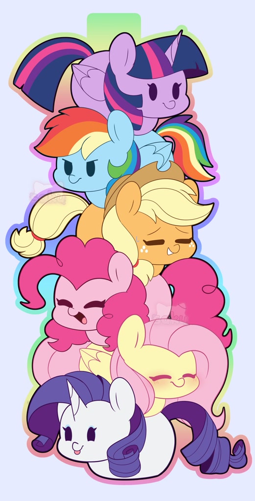 [:p,alicorn,applejack,applejack's hat,cowboy hat,cute,earth pony,eyes closed,female,fluttershy,freckles,g4,group,hat,horn,mane six,mare,open mouth,pegasus,pinkie pie,pony,pony pile,rainbow dash,rarity,safe,simple background,twilight sparkle,unicorn,wings,tongue out,shyabetes,twiabetes,diapinkes,dashabetes,jackabetes,raribetes,blue background,smiling,folded wings,twilight sparkle (alicorn),open smile,cyan background,sextet,artist:sakukitty]