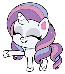 Size: 467x534 | Tagged: safe, artist:luckydog416, edit, edited screencap, screencap, potion nova, pony, unicorn, all that jitters, g4, g4.5, my little pony: pony life, background removed, eyes closed, female, simple background, solo, transparent background