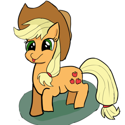 Size: 2596x2596 | Tagged: safe, artist:sgtpimienta, applejack, earth pony, pony, g4, female, simple background