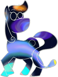 Size: 768x1024 | Tagged: safe, artist:cosmicwaves35, oc, oc only, oc:cosmix, earth pony, pony, pose, simple background, solo, space, white background