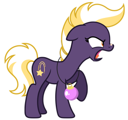 Size: 6810x6401 | Tagged: safe, artist:estories, oc, oc only, oc:wildheart, earth pony, pony, g4, absurd resolution, angry, christmas ball, female, mare, simple background, solo, transparent background, vector