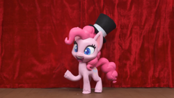 Size: 1920x1080 | Tagged: safe, screencap, pinkie pie, earth pony, pony, g4.5, magician pinkie pie (short), my little pony: stop motion short, cute, smiling, solo