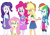 Size: 3625x2520 | Tagged: safe, edit, edited screencap, editor:mrtoonlover83, screencap, applejack, fluttershy, pinkie pie, rainbow dash, rarity, human, equestria girls, g4, background removed, belt, blouse, bracelet, breasts, bust, button-up shirt, clothes, collar, confused, cowboy hat, eyebrows, female, freckles, hairpin, hat, jaw drop, jewelry, long hair, not a vector, open mouth, ponytail, raised eyebrow, shirt, simple background, skirt, smiling, t-shirt, tank top, teenager, teeth, transparent background, vest, wide eyes, wristband