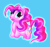 Size: 468x439 | Tagged: safe, artist:acura, pinkie pie, earth pony, pony, g4, blue background, female, mare, simple background, sketch, solo