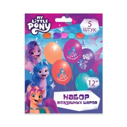 Size: 600x600 | Tagged: safe, izzy moonbow, pipp petals, sunny starscout, earth pony, pegasus, pony, unicorn, g5, official, balloon, cyrillic, looking at you, merchandise, orange, pink, purple, russia, russian, smiling, smiling at you