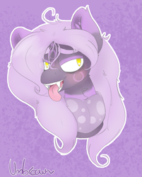 Size: 1197x1491 | Tagged: safe, artist:umbreow, oc, oc:gloomy veil, bat pony, pony, bust, portrait, solo