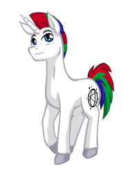 Size: 980x1300 | Tagged: safe, artist:texasuberalles, oc, oc only, oc:journal, pony, unicorn, 2024 community collab, derpibooru community collaboration, colored hooves, horn, looking up, male, simple background, solo, stallion, transparent background