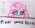 Size: 2599x2130 | Tagged: safe, artist:pnkpny, pinkie pie, g4, kilroy was here, sketch