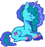 Size: 90x94 | Tagged: safe, artist:kreeeeeez, misty brightdawn, pony, unicorn, g5, 2023, female, lying down, mare, ponyloaf, prone, simple background, solo, transparent background, unshorn fetlocks