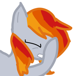 Size: 2048x2048 | Tagged: safe, artist:joeydr, oc, oc only, oc:tridashie, pegasus, pony, facepalm, female, mare, simple background, solo, transparent background