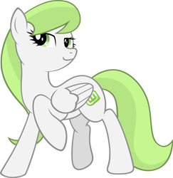 Size: 1000x1030 | Tagged: safe, artist:zee66, oc, oc only, pegasus, pony, g4, female, linux, linux mint, mare, os pony, ponified, recolor, simple background, solo, transparent background, vector