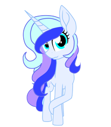 Size: 3500x4000 | Tagged: safe, artist:astralune, oc, oc only, unnamed oc, pony, unicorn, 2024 community collab, derpibooru community collaboration, horn, looking at you, simple background, smiling, solo, transparent background, unicorn oc