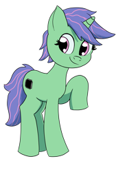 Size: 3500x4800 | Tagged: safe, artist:platypus-the-pony, oc, oc only, oc:wonder wire, 2024 community collab, derpibooru community collaboration, female, looking at you, simple background, solo, transparent background