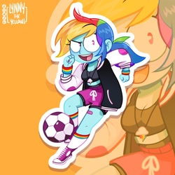 Size: 2000x2000 | Tagged: safe, artist:lynnytheyellow1, rainbow dash, human, g4, converse, high res, shoes