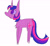 Size: 2048x1889 | Tagged: safe, artist:ponyenjoer, twilight sparkle, pony, unicorn, g4, chest fluff, simple background, solo, standing, unicorn twilight, white background