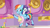 Size: 2400x1350 | Tagged: safe, artist:prixy05, fluttershy, rainbow dash, rarity, twilight sparkle, alicorn, pegasus, pony, unicorn, g4, g5, making a foal of me, my little pony: tell your tale, spoiler:g5, spoiler:my little pony: tell your tale, spoiler:tyts01e15, age regression, babity, baby, baby pony, babylight sparkle, babyshy, character swap, female, filly, filly fluttershy, filly rarity, filly twilight sparkle, foal, g4 to g5, generation leap, i can't believe it's not hasbro studios, mare, ponies riding ponies, rarity riding rainbow dash, riding, twilight sparkle (alicorn), younger