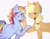 Size: 1640x1280 | Tagged: safe, artist:keeiwo, applejack, rainbow dash, g4, female, lesbian, ship:appledash, shipping