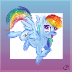 Size: 2048x2048 | Tagged: safe, artist:flutterpawss, rainbow dash, g4, gradient background, high res, solo