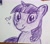 Size: 2859x2496 | Tagged: safe, artist:dhm, twilight sparkle, pony, g4, crayon, heart, high res, monochrome, sketch, solo, traditional art