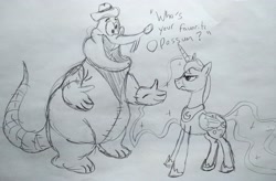 Size: 4107x2700 | Tagged: safe, artist:dhm, princess luna, pony, g4, a goofy movie, disney, monochrome, reference, sketch, traditional art