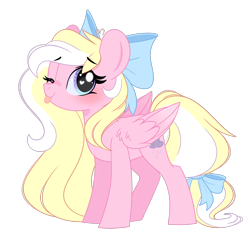 Size: 1922x1918 | Tagged: safe, artist:emberslament, derpibooru exclusive, oc, oc only, oc:bay breeze, pegasus, pony, 2024 community collab, derpibooru community collaboration, g4, blushing, bow, cute, female, hair bow, heart, heart eyes, long mane, long tail, looking at you, mare, one eye closed, pegasus oc, simple background, solo, tail, tail bow, tongue out, transparent background, wingding eyes, wings, wink, winking at you