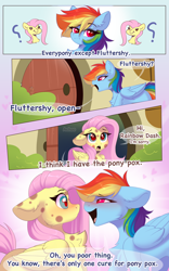 Size: 2560x4096 | Tagged: safe, artist:kebchach, fluttershy, rainbow dash, pegasus, pony, art pack:welcum to birthday artpack, comic:hurricane sluttershy, g4, hurricane fluttershy, blushing, chest fluff, comic, dialogue, female, floppy ears, heart, heart eyes, lesbian, looking at each other, looking at someone, missing cutie mark, no dialogue, open mouth, open smile, question mark, ship:flutterdash, shipping, smiling, speech bubble, text, wingding eyes