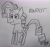 Size: 3131x2942 | Tagged: safe, artist:dhm, rarity, pony, g4, cursed image, high res, monochrome, sketch, solo, traditional art