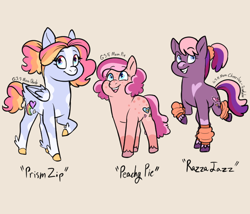 Size: 700x600 | Tagged: safe, artist:pretty-ponies-designs, mom cheerilee-scootaloo, mom dash, mom pie, earth pony, pegasus, pony, g3, g3.5, g4, clothes, cute, female, g3 to g4, g3.5 to g4, generation leap, jazzercise, leg warmers, mother, pegasus mom dash, toy interpretation, trio