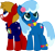 Size: 1500x1415 | Tagged: safe, artist:pilot231, oc, oc only, oc:max mustang, oc:sea foam ep, earth pony, pony, 2024 community collab, derpibooru community collaboration, clothes, duo, female, lei, male, mare, simple background, stallion, transparent background, vector, vest