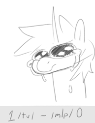 Size: 1645x2133 | Tagged: safe, artist:pantheracantus, 4chan cup, crying, numget, sad, teary eyes