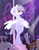 Size: 3000x3854 | Tagged: safe, alternate version, artist:ghostpikachu, oc, oc only, oc:leila, pegasus, pony, semi-anthro, base artist:seurnik, base used, bipedal, club, dancing, female, high res, mare, party, pegasus oc, pole, pole dancing, red eyes, sexy, solo focus, spotlight, spread wings, stripper pole, vitiligo, wings