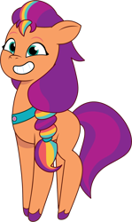 Size: 728x1220 | Tagged: safe, artist:prixy05, sunny starscout, earth pony, pony, g5, my little pony: tell your tale, female, mane stripe sunny, mare, simple background, solo, transparent background, vector