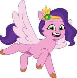 Size: 1125x1134 | Tagged: safe, artist:prixy05, pipp petals, pegasus, pony, g5, my little pony: tell your tale, female, mare, simple background, solo, spread wings, transparent background, vector, wings