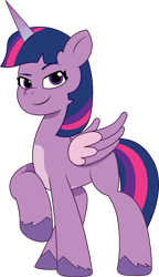 Size: 807x1397 | Tagged: safe, artist:prixy05, twilight sparkle, alicorn, pony, g4, g5, my little pony: tell your tale, female, g4 to g5, generation leap, mare, simple background, solo, transparent background, twilight sparkle (alicorn), vector