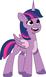 Size: 859x1447 | Tagged: safe, artist:prixy05, twilight sparkle, alicorn, pony, g4, g5, my little pony: tell your tale, female, g4 to g5, generation leap, mare, simple background, solo, transparent background, twilight sparkle (alicorn), vector