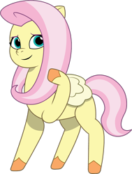 Size: 788x1045 | Tagged: safe, artist:prixy05, fluttershy, pegasus, pony, g4, g5, my little pony: tell your tale, female, g4 to g5, generation leap, mare, simple background, solo, transparent background, vector