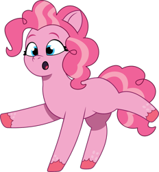 Size: 988x1065 | Tagged: safe, artist:prixy05, pinkie pie, earth pony, pony, g4, g5, my little pony: tell your tale, female, g4 to g5, generation leap, mare, simple background, solo, transparent background, vector