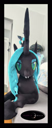 Size: 1224x2992 | Tagged: safe, artist:purplenebulastudios, queen chrysalis, changeling, changeling queen, g4, irl, photo, plushie, solo