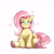 Size: 2300x2300 | Tagged: safe, artist:chinmissouri, fluttershy, pegasus, pony, g4, blushing, colored hooves, cute, female, hoof heart, looking at you, mare, shyabetes, simple background, sitting, smiling, smiling at you, underhoof, unshorn fetlocks, white background