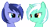 Size: 6540x3585 | Tagged: safe, artist:forsakensharikan, lyra heartstrings, princess luna, pony, unicorn, g4, :3, alternate hairstyle, duo, duo female, female, lidded eyes, looking at each other, looking at someone, mole, palette swap, recolor, simple background, transparent background, vector