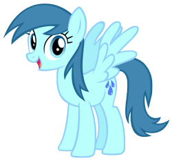 Size: 8616x8035 | Tagged: safe, artist:andoanimalia, blue october, blueberry muffin, pegasus, pony, g4, absurd resolution, female, looking at you, mare, open mouth, simple background, solo, spread wings, transparent background, vector, wings