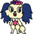 Size: 397x403 | Tagged: safe, artist:mega-poneo, twilight sparkle, dog, semi-anthro, g4, cavalier king charles spaniel, character to character, jewelpet, jewelry, parody, pendant, sapphie (jewelpet), sega, simple background, transformation, transparent background, twilight barkle