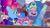 Size: 3072x1727 | Tagged: safe, screencap, izzy moonbow, misty brightdawn, pony, unicorn, g5, heavy is the mane that wears the fruit crown, my little pony: tell your tale, spoiler:g5, spoiler:my little pony: tell your tale, spoiler:tyts02e02, crystal brighthouse, cute, duo, duo female, eyes closed, female, indonesian, izzybetes, mare, mistybetes, open mouth, open smile, rebirth misty, smiling, subtitles