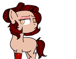 Size: 800x631 | Tagged: safe, anonymous artist, derpibooru exclusive, oc, oc only, oc:cherry mascarpone, earth pony, pony, base used, no cutie marks because im lazy, simple background, solo, white background