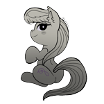 Size: 2500x2500 | Tagged: safe, artist:bubblegooey, octavia melody, earth pony, pony, g4, blushing, cute, ear fluff, female, grayscale, high res, looking at you, mare, monochrome, raised hoof, simple background, sitting, sketch, smiling, smiling at you, solo, tail, tavibetes, transparent background
