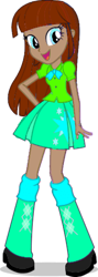 Size: 425x1200 | Tagged: safe, artist:sweetrainbowcutegir, oc, oc only, equestria girls, g4, 1000 years in photoshop, boots, clothes, equestria girls-ified, high heel boots, recolor, shirt, shoes, simple background, skirt, solo, trace, transparent background