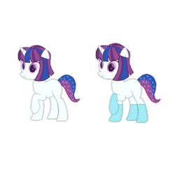 Size: 2560x2560 | Tagged: safe, artist:ramixe dash, little rock, pony, unicorn, g4, g5, female, g5 to g4, generation leap, simple background, transparent background